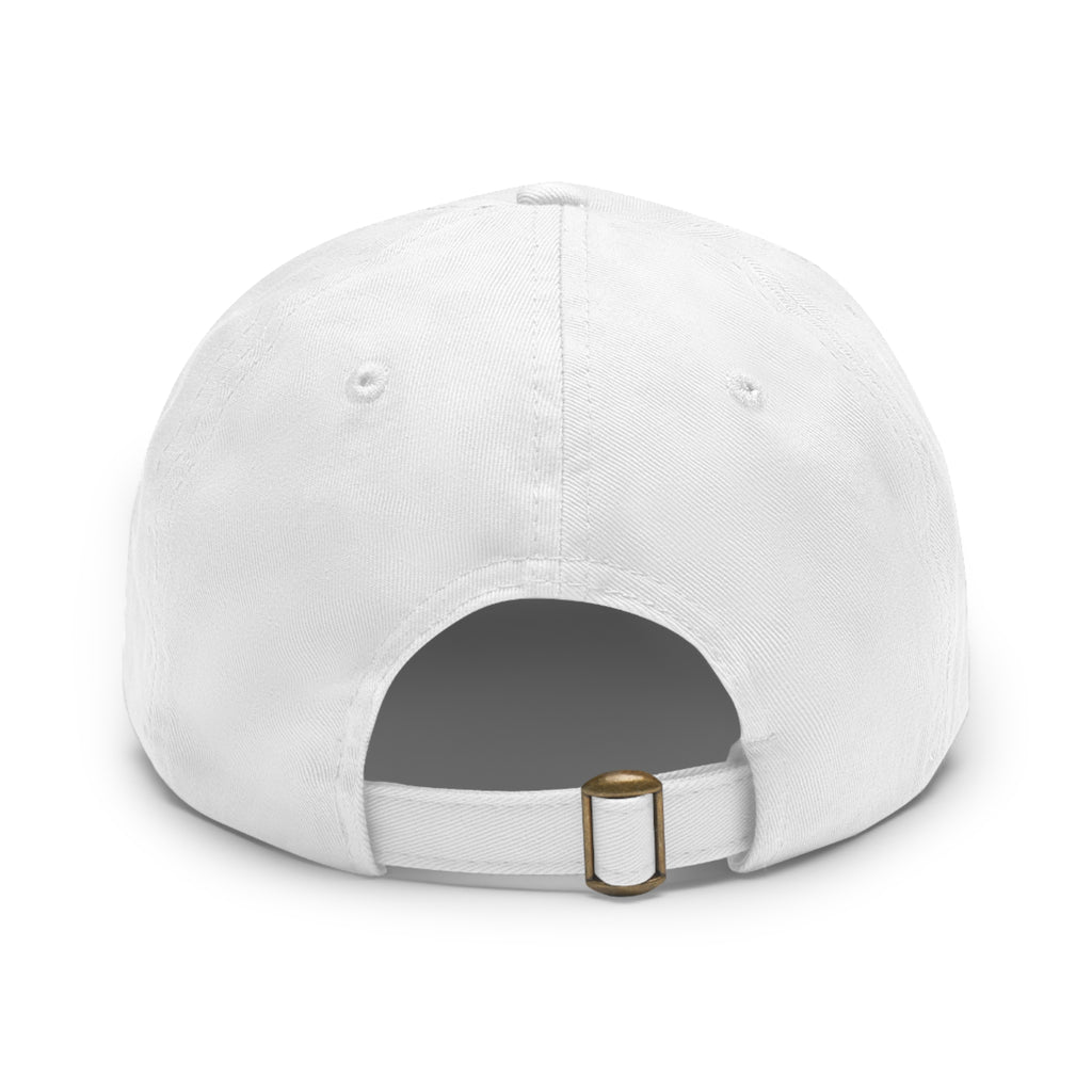 Stylish Dad Hat, Casual Everyday Wear, Father's Day Gift, Outdoor & Fun, Adjustable Cap, Unique Leather Patch Design