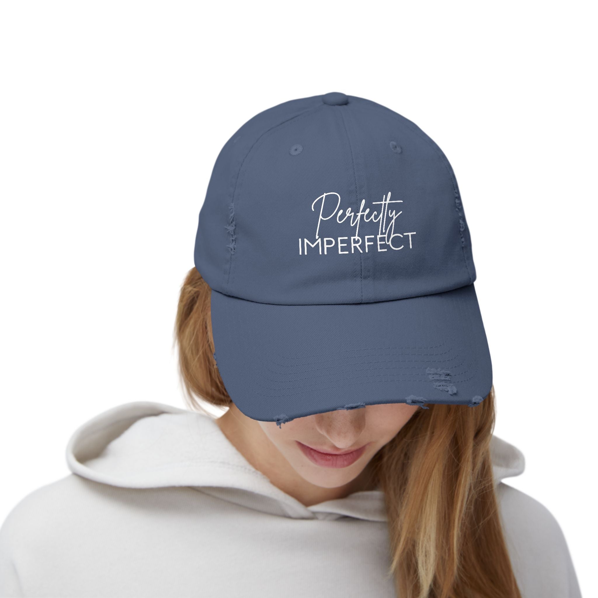 Distressed Cap - Trendy Unisex Hat for Casual Wear