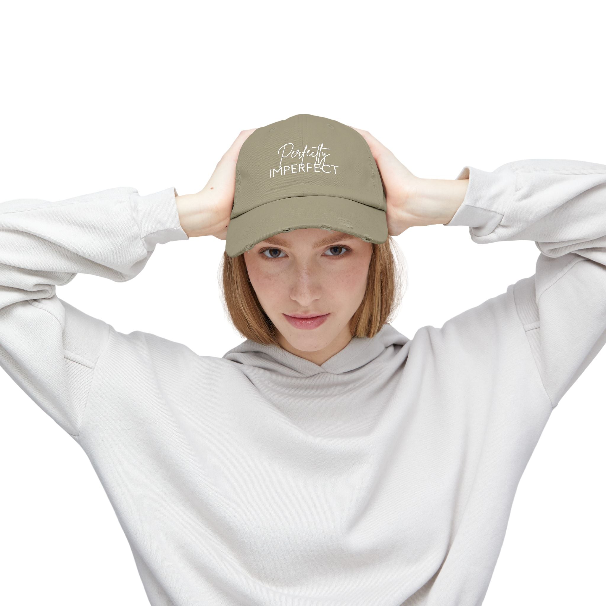 Distressed Cap - Trendy Unisex Hat for Casual Wear