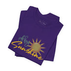 Hey Sunshine Unisex Jersey Tee - Perfect for Summer Vibes & Casual Days