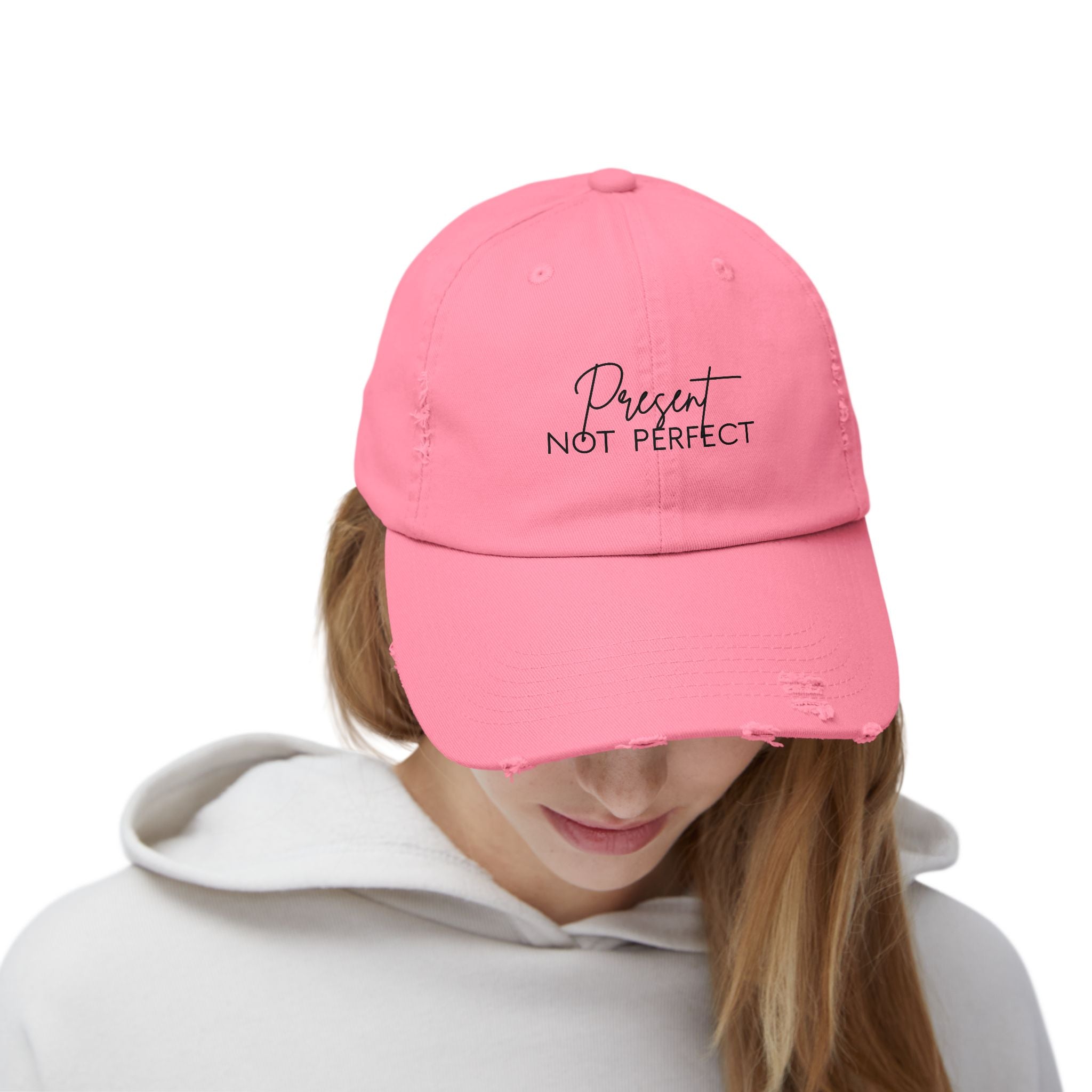 Distressed Cap - Trendy Unisex Hat for Casual Wear