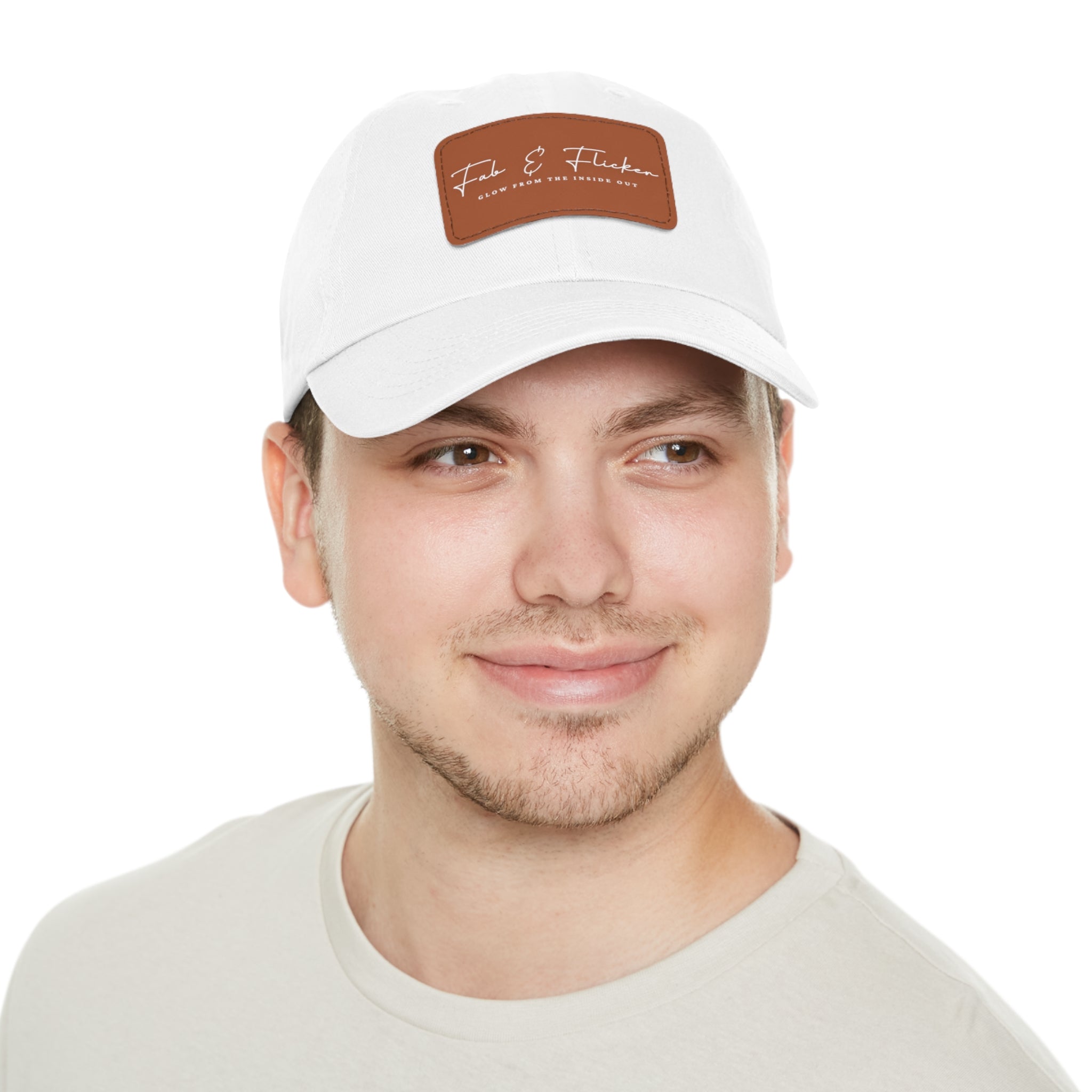 Fab & Flicker Stylish Hat with Leather Patch - Glow from the Inside Out