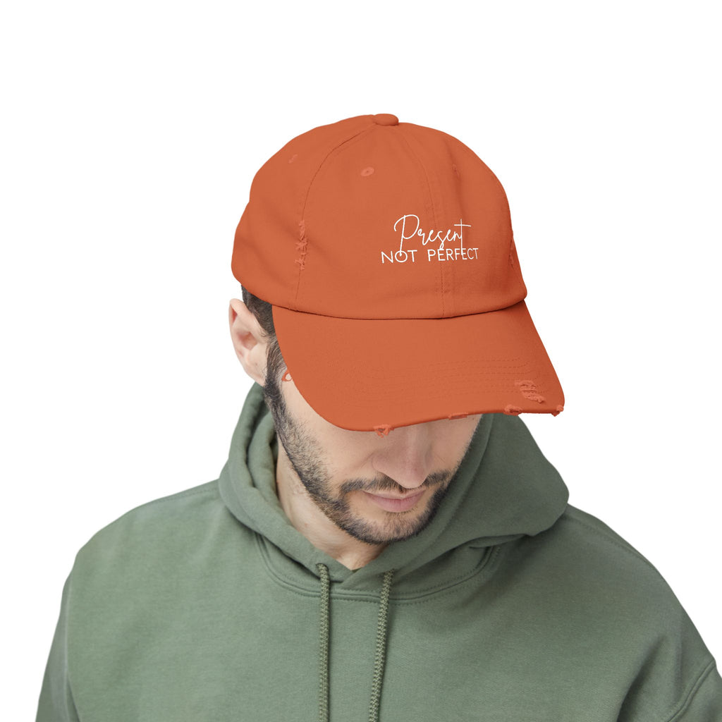Distressed Cap - Trendy Unisex Hat for Casual Wear