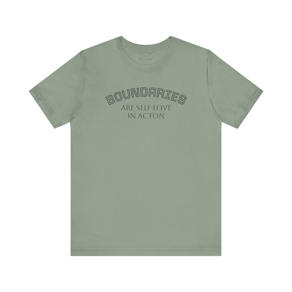 Self-Love Boundaries Tee, Unisex Jersey T-Shirt, Positive Affirmation Shirt, Conscious Living Apparel, Mindfulness Gift