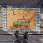 Hello Fall Doormat, Hello Fall Entrance Mat, Cute Autum Decor, Housewarming Gift, Indoor/Outdoor Welcome Mat