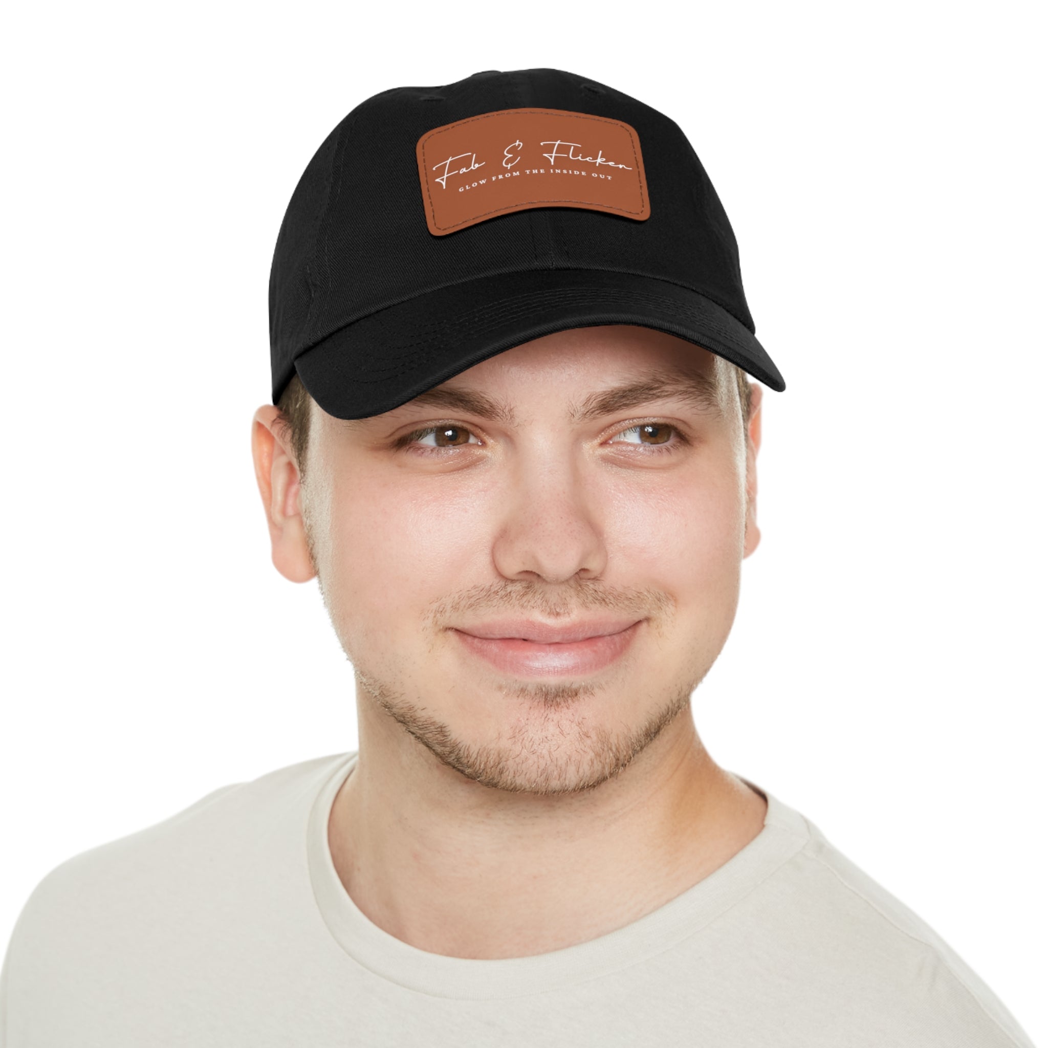 Fab & Flicker Stylish Hat with Leather Patch - Glow from the Inside Out