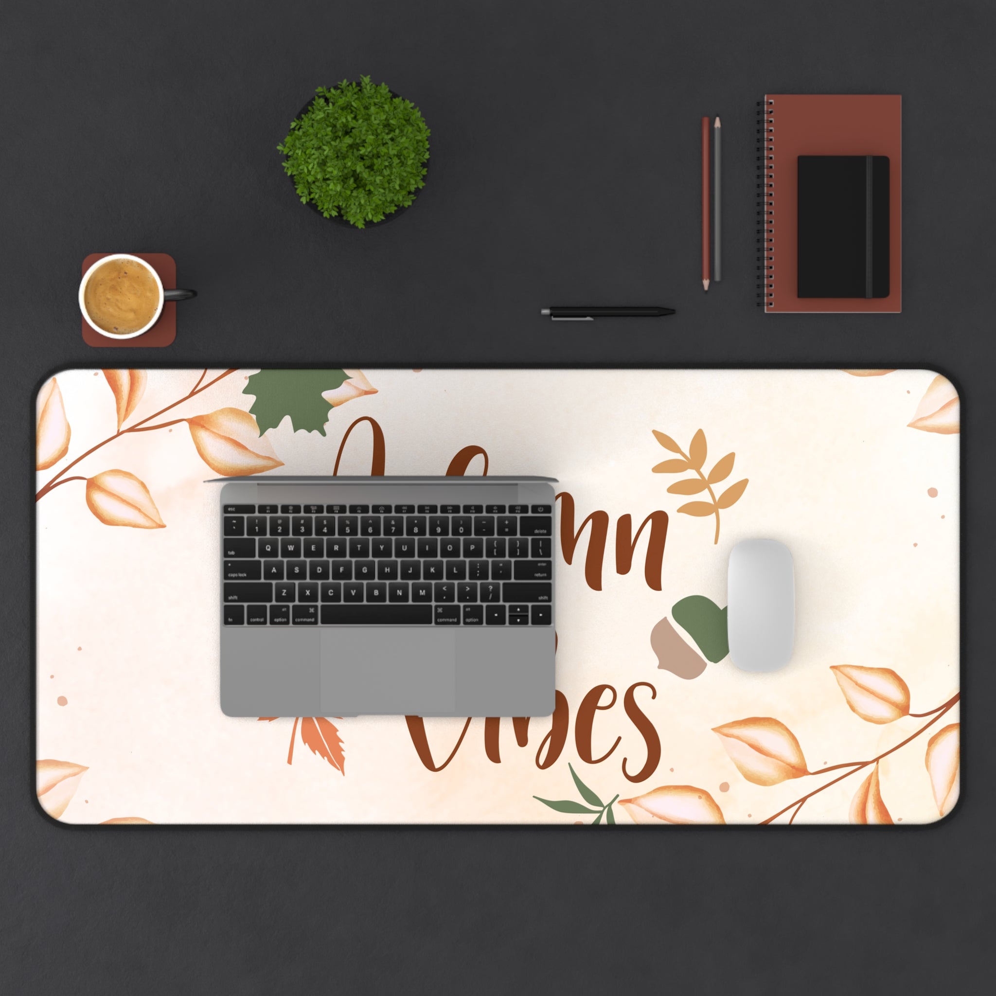 Autumn Vibes Desk Mat - Cozy Fall Office Decor, Seasonal Desk Accessories, Gamer Mouse Pad, Autumn Home Office Gift, Rustic Style [...]