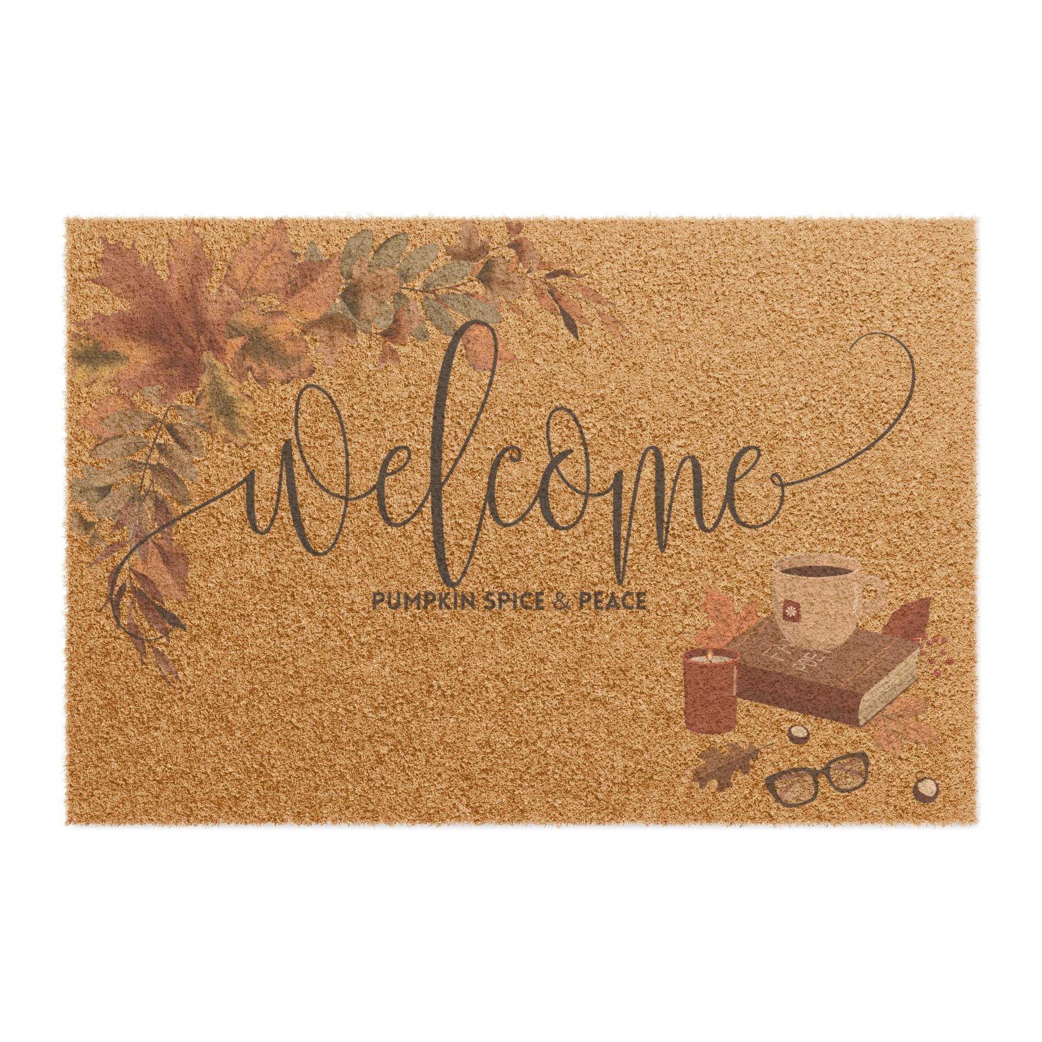 Cozy Welcome Doormat, Home Sweet Home Entrance Mat, Cute Autum Decor, Housewarming Gift, Indoor/Outdoor Welcome Mat