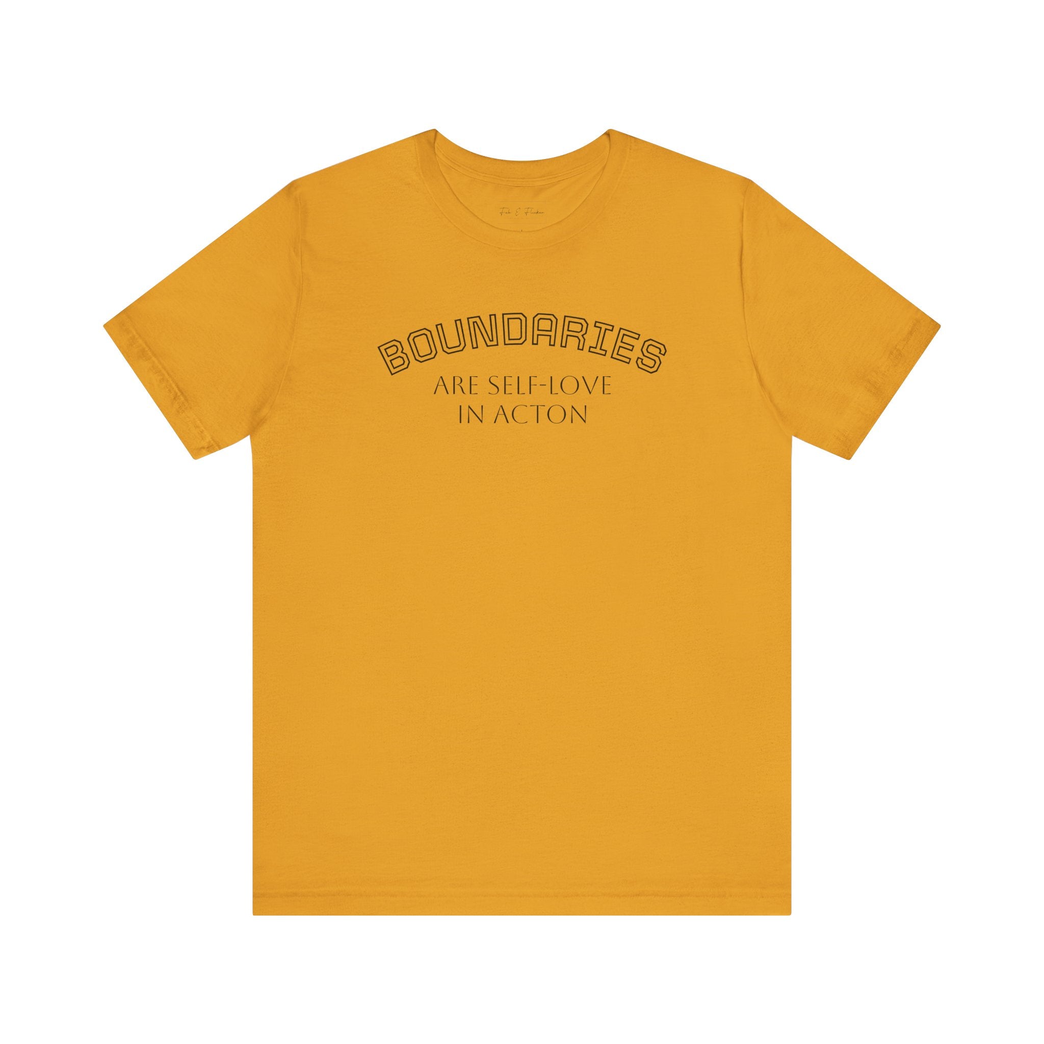 Self-Love Boundaries Tee, Unisex Jersey T-Shirt, Positive Affirmation Shirt, Conscious Living Apparel, Mindfulness Gift