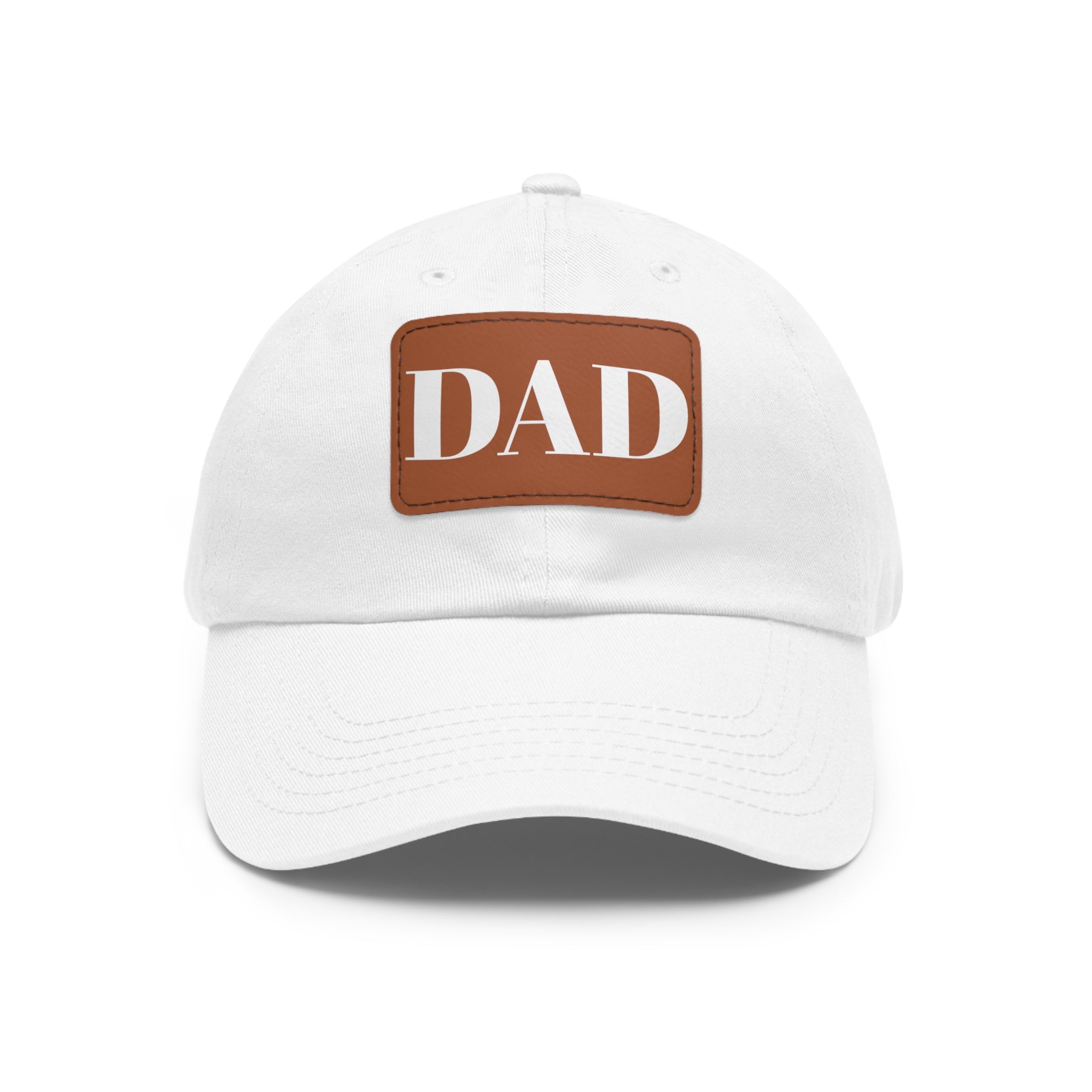 Stylish Dad Hat, Casual Everyday Wear, Father's Day Gift, Outdoor & Fun, Adjustable Cap, Unique Leather Patch Design