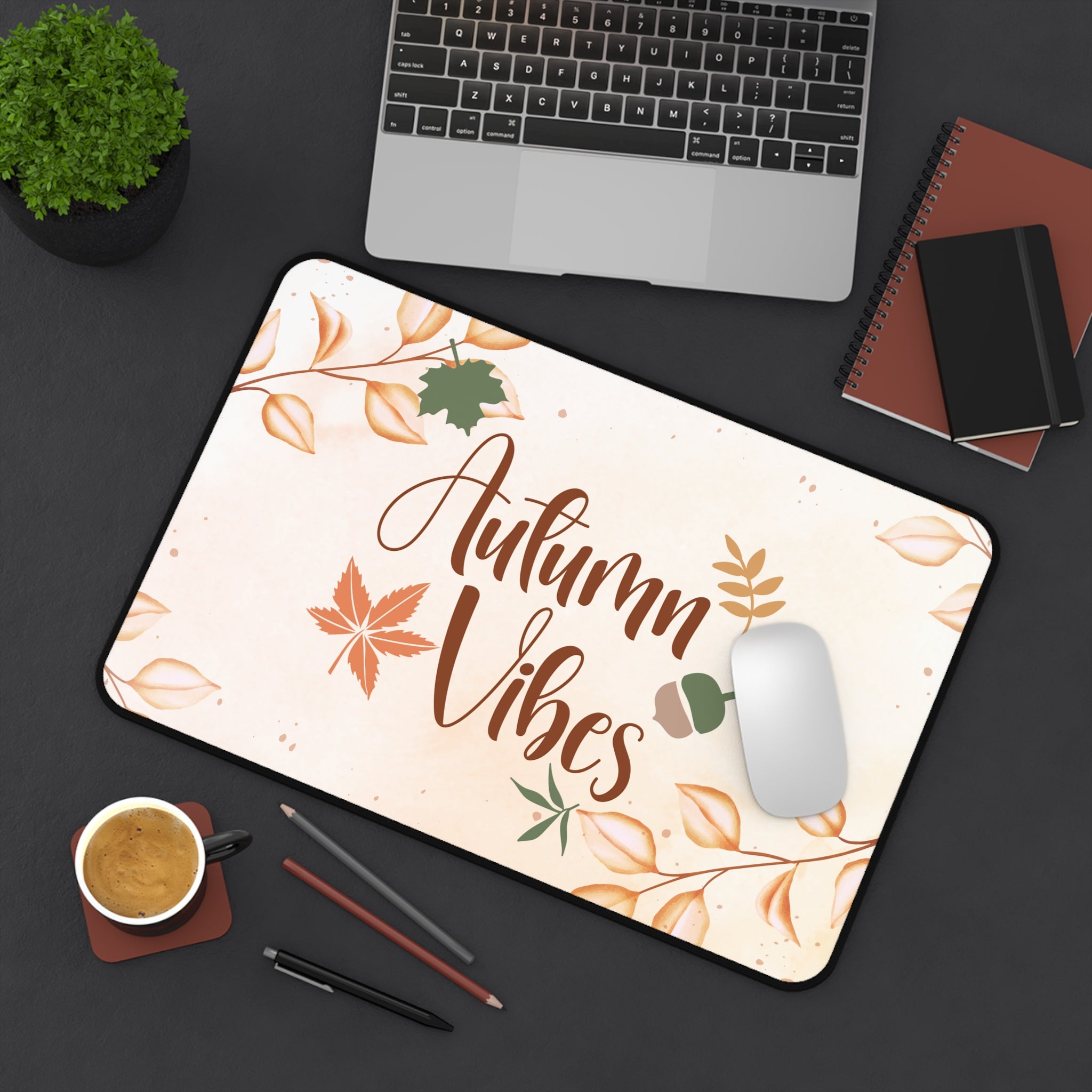 Autumn Vibes Desk Mat - Cozy Fall Office Decor, Seasonal Desk Accessories, Gamer Mouse Pad, Autumn Home Office Gift, Rustic Style [...]