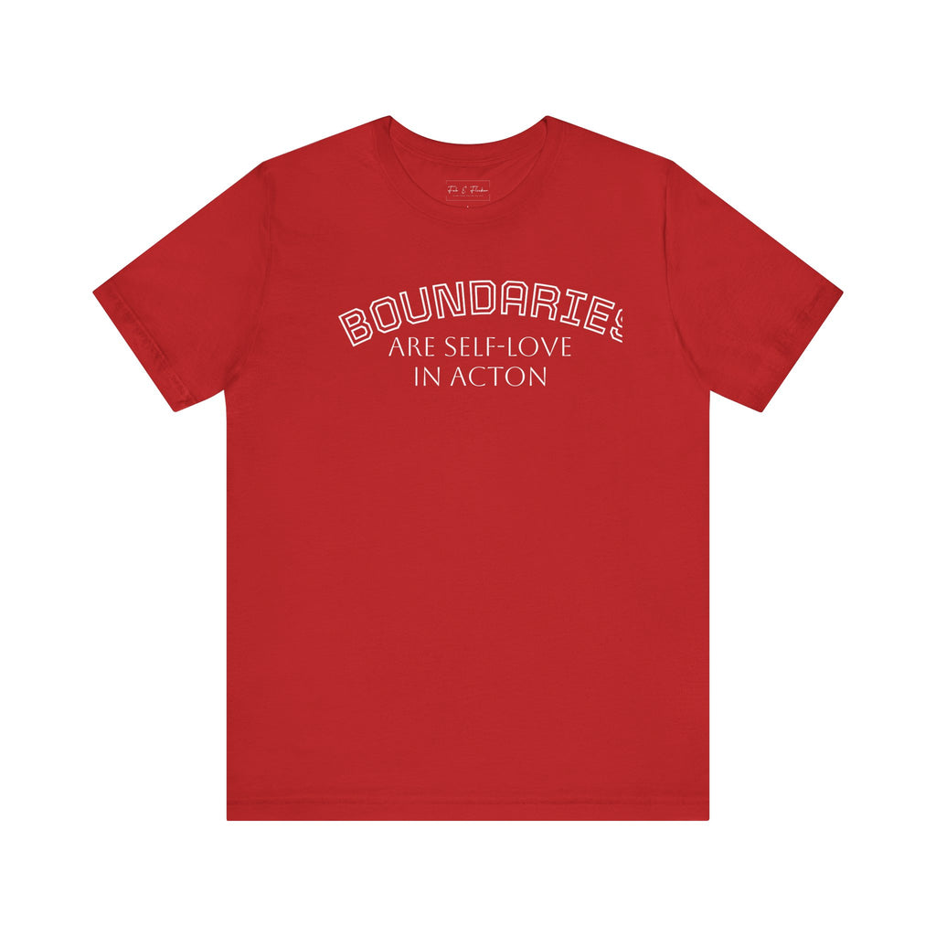 Self-Love Boundaries Tee, Unisex Jersey T-Shirt, Positive Affirmation Shirt, Conscious Living Apparel, Mindfulness Gift