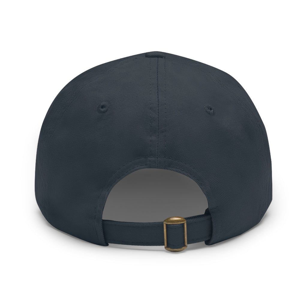 Stylish Dad Hat, Casual Everyday Wear, Father's Day Gift, Outdoor & Fun, Adjustable Cap, Unique Leather Patch Design