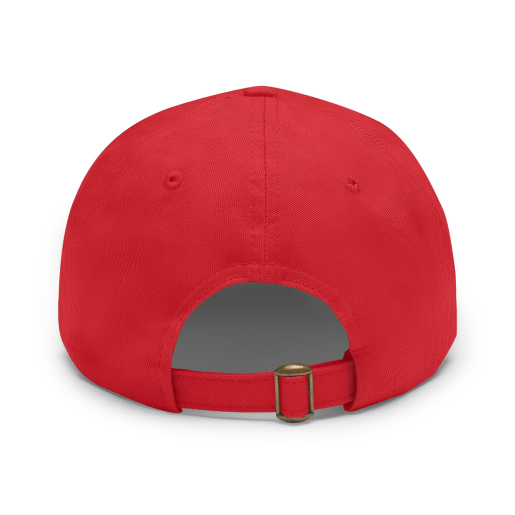 Stylish Dad Hat, Casual Everyday Wear, Father's Day Gift, Outdoor & Fun, Adjustable Cap, Unique Leather Patch Design
