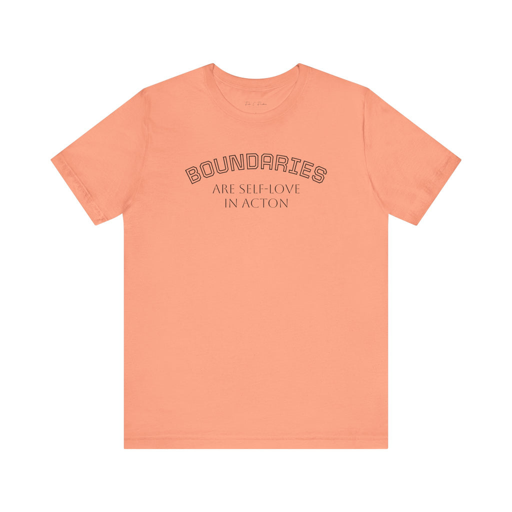 Self-Love Boundaries Tee, Unisex Jersey T-Shirt, Positive Affirmation Shirt, Conscious Living Apparel, Mindfulness Gift