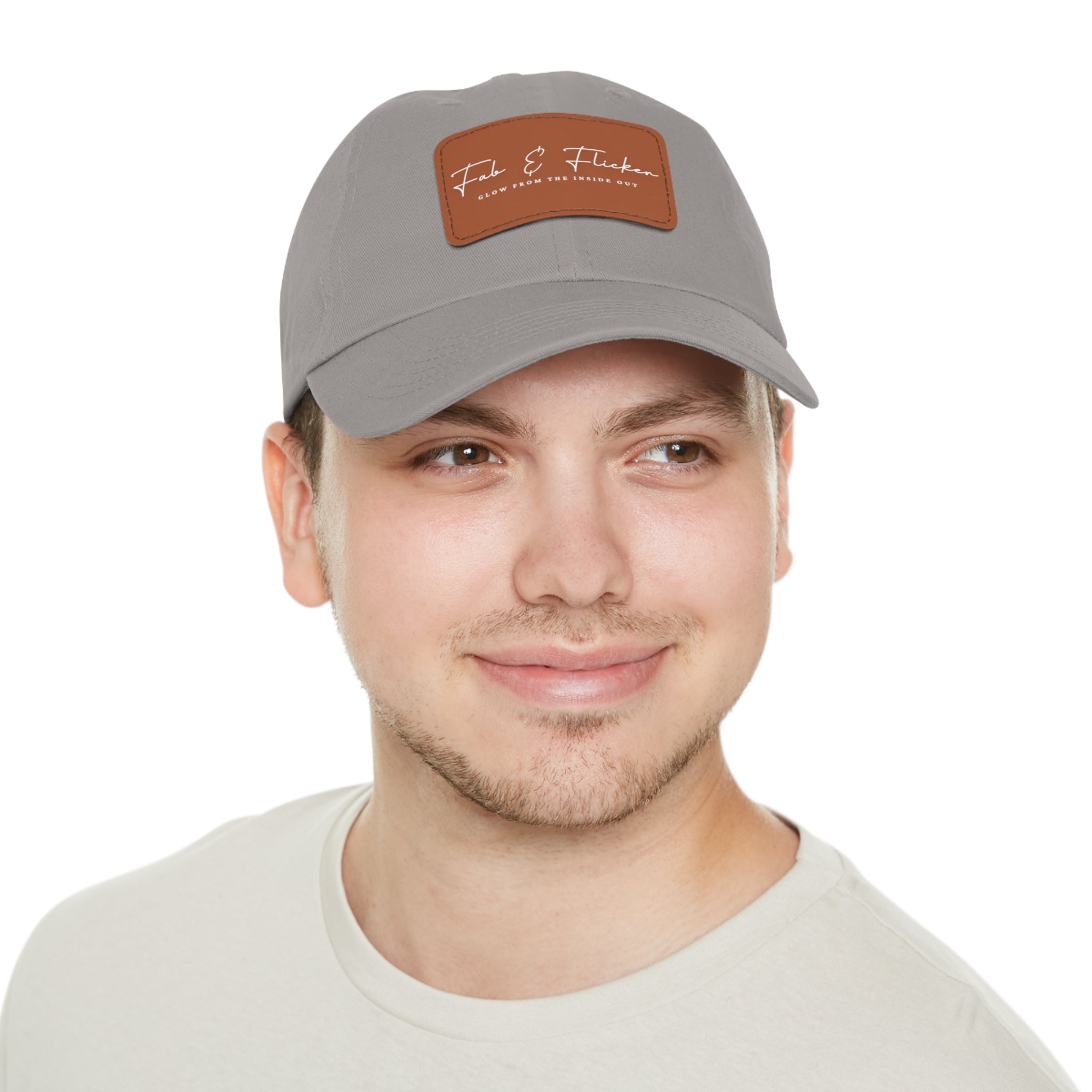 Fab & Flicker Stylish Hat with Leather Patch - Glow from the Inside Out