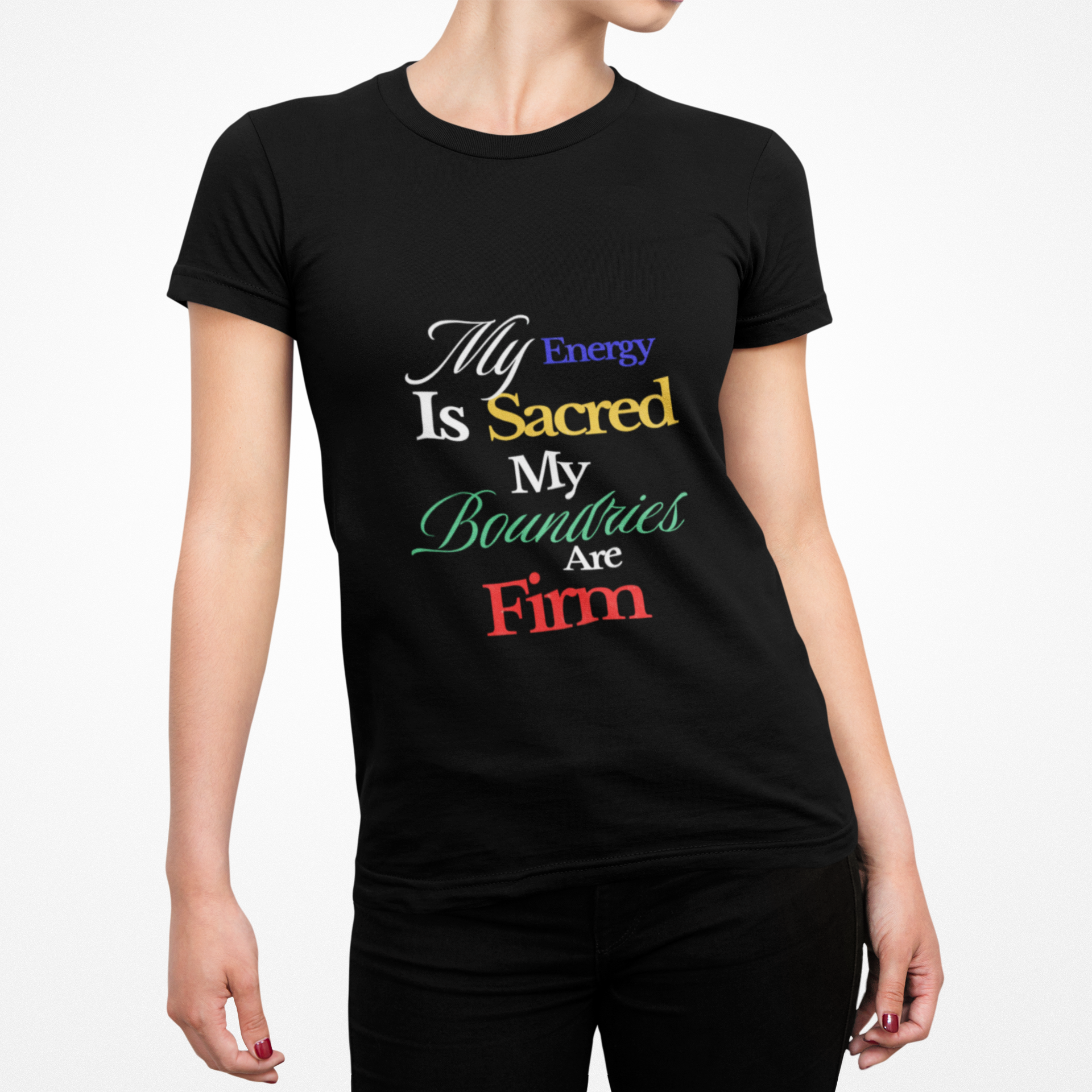 Comfort Colors Empowerment T-shirt, Positive Energy Tee, Personal Boundaries Top, Self-Care Apparel, Authenticity Clothing