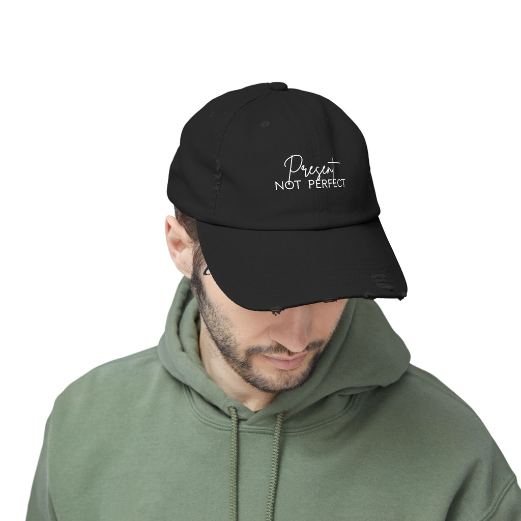 Distressed Cap - Trendy Unisex Hat for Casual Wear