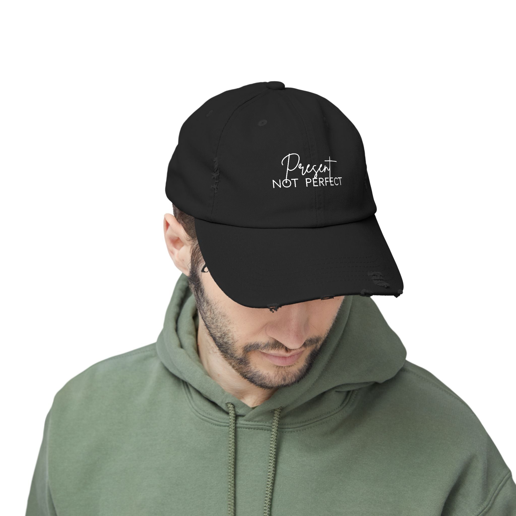 Distressed Cap - Trendy Unisex Hat for Casual Wear