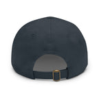Stylish Dad Hat, Casual Everyday Wear, Father's Day Gift, Outdoor & Fun, Adjustable Cap, Unique Leather Patch Design