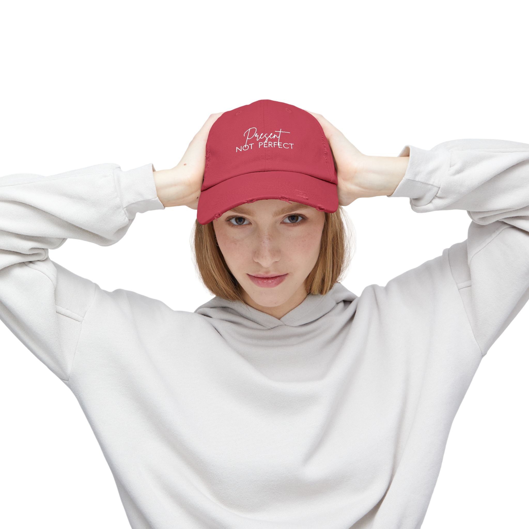Distressed Cap - Trendy Unisex Hat for Casual Wear
