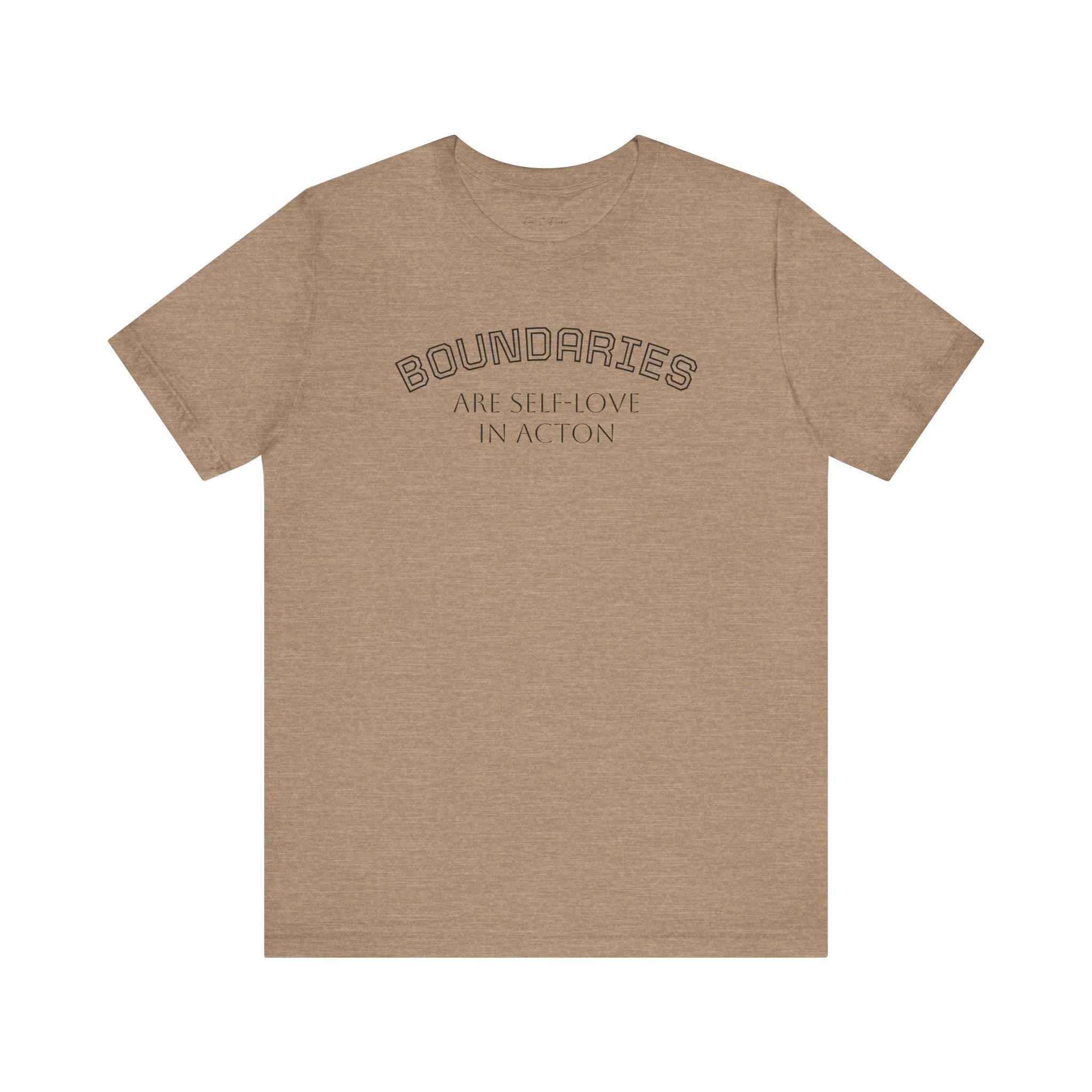 Self-Love Boundaries Tee, Unisex Jersey T-Shirt, Positive Affirmation Shirt, Conscious Living Apparel, Mindfulness Gift