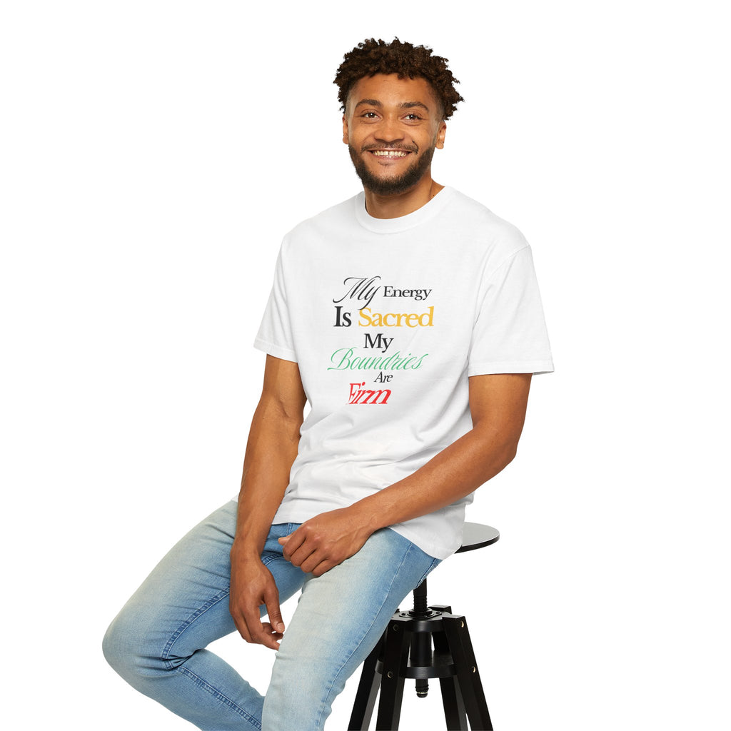 Comfort Colors Empowerment T-shirt, Positive Energy Tee, Personal Boundaries Top, Self-Care Apparel, Authenticity Clothing