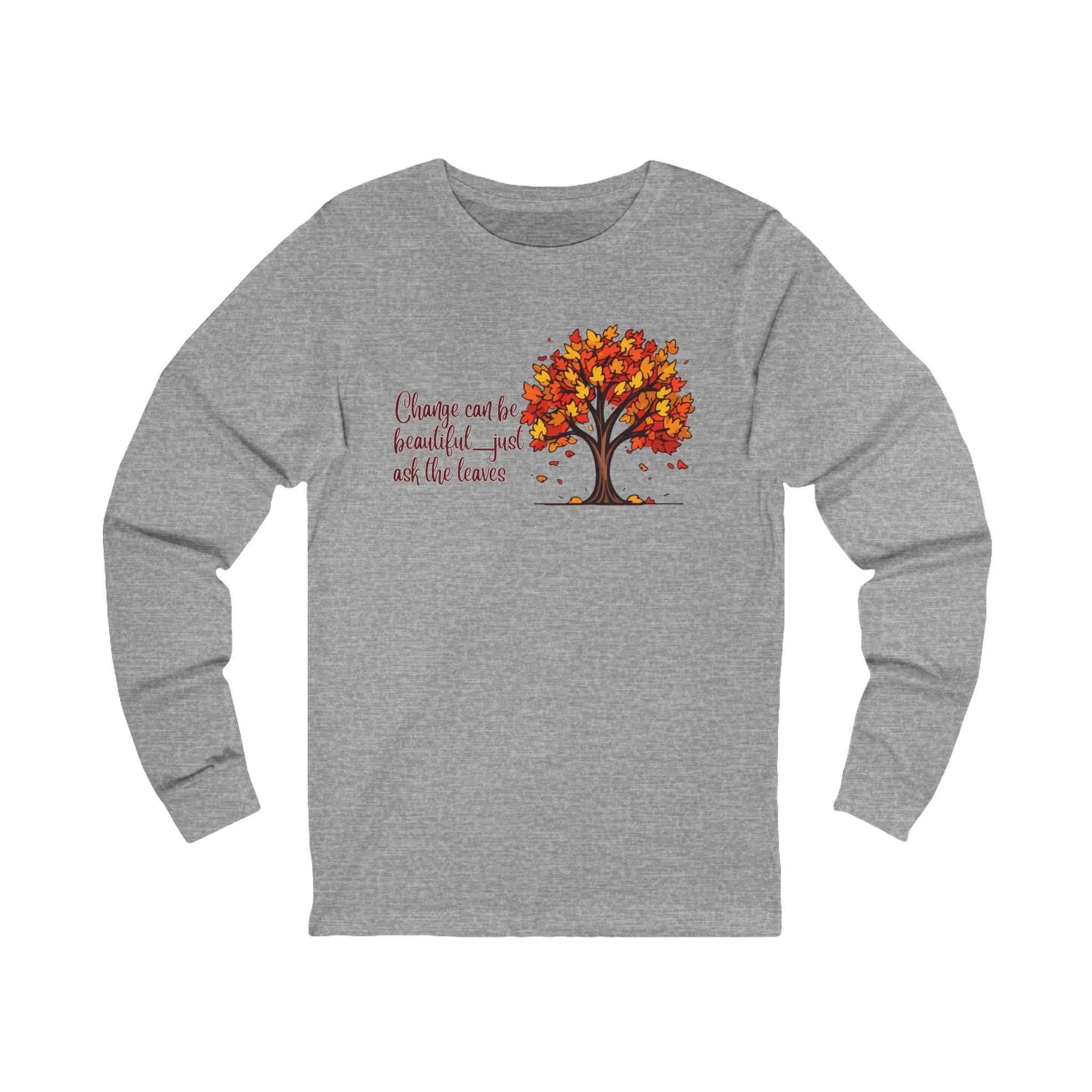 Autumn Tree Long Sleeve Tee - Cozy Fall Shirt