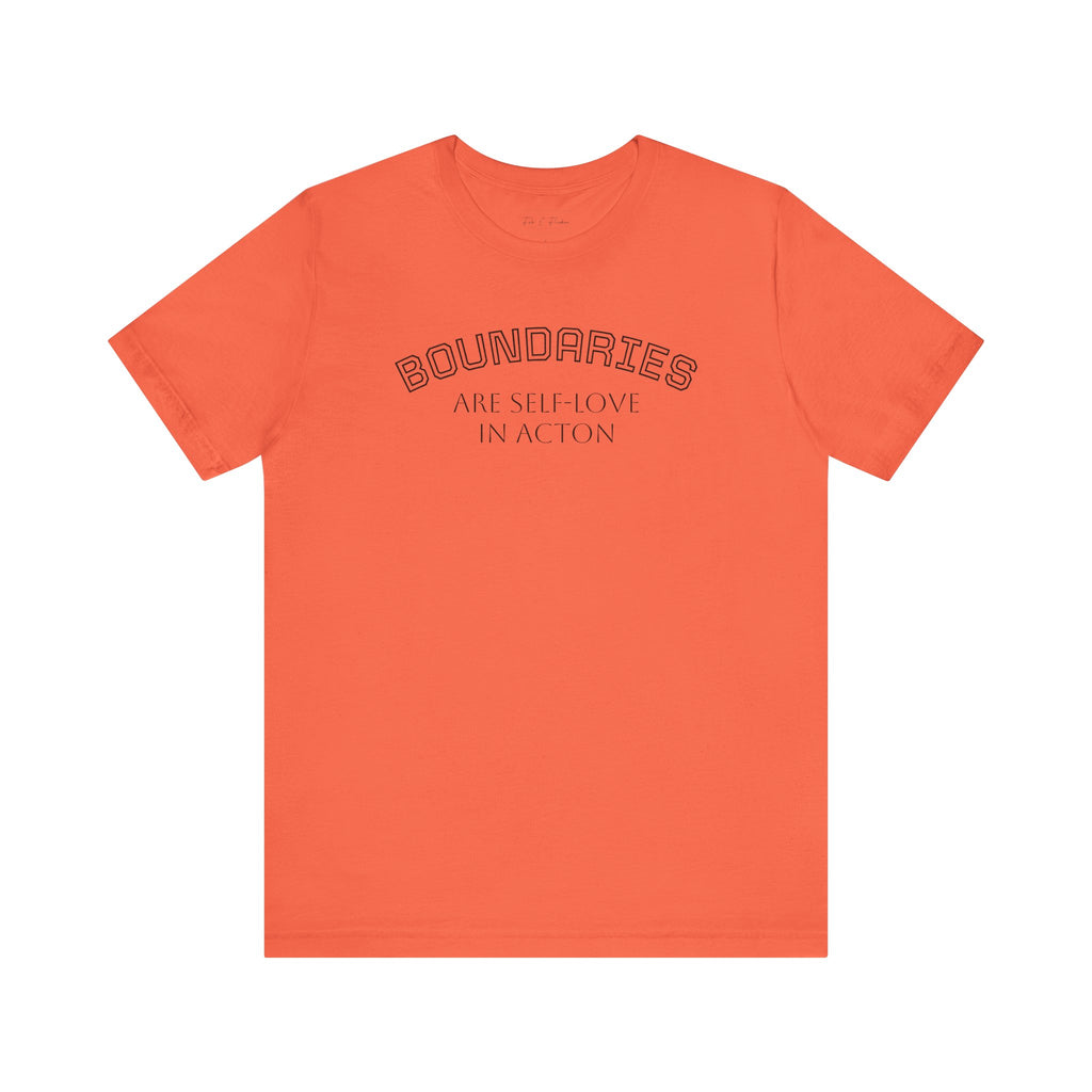 Self-Love Boundaries Tee, Unisex Jersey T-Shirt, Positive Affirmation Shirt, Conscious Living Apparel, Mindfulness Gift