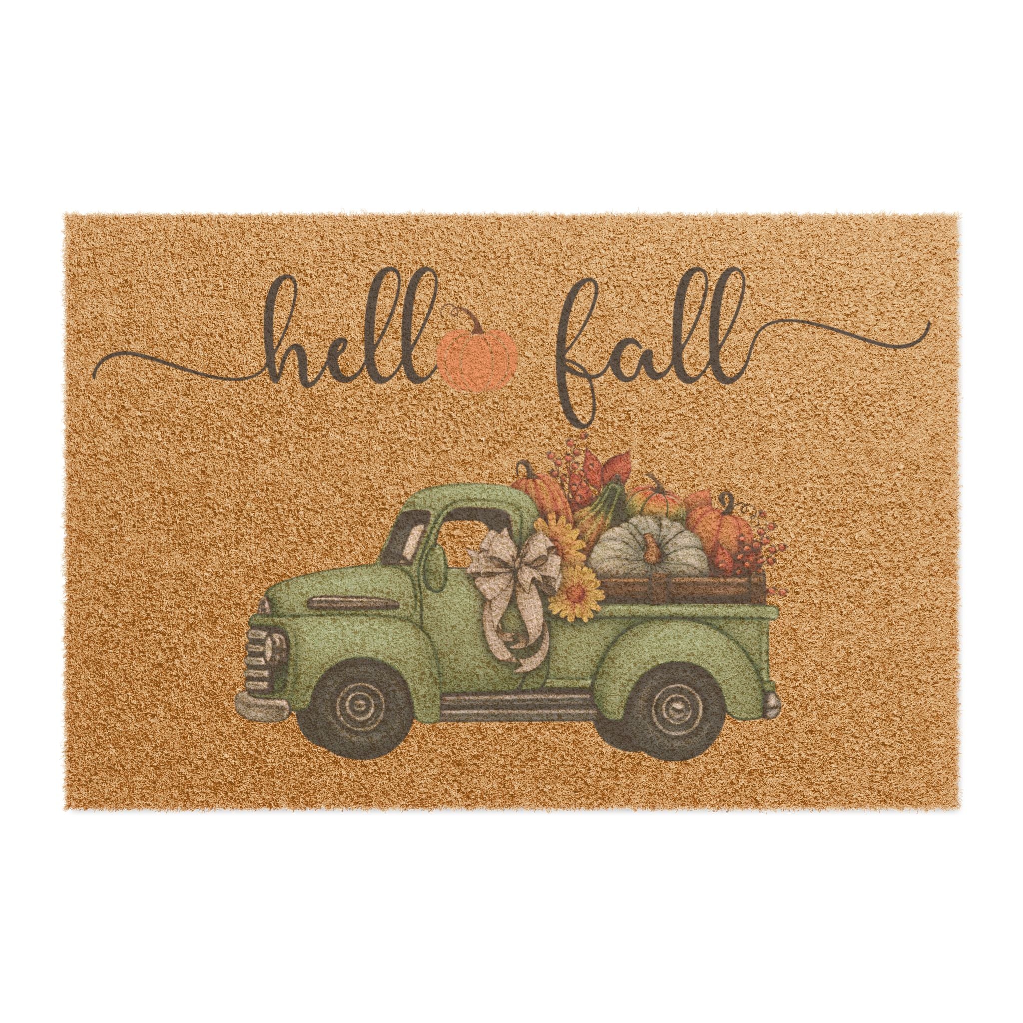 Hello Fall Doormat, Hello Fall Entrance Mat, Cute Autum Decor, Housewarming Gift, Indoor/Outdoor Welcome Mat