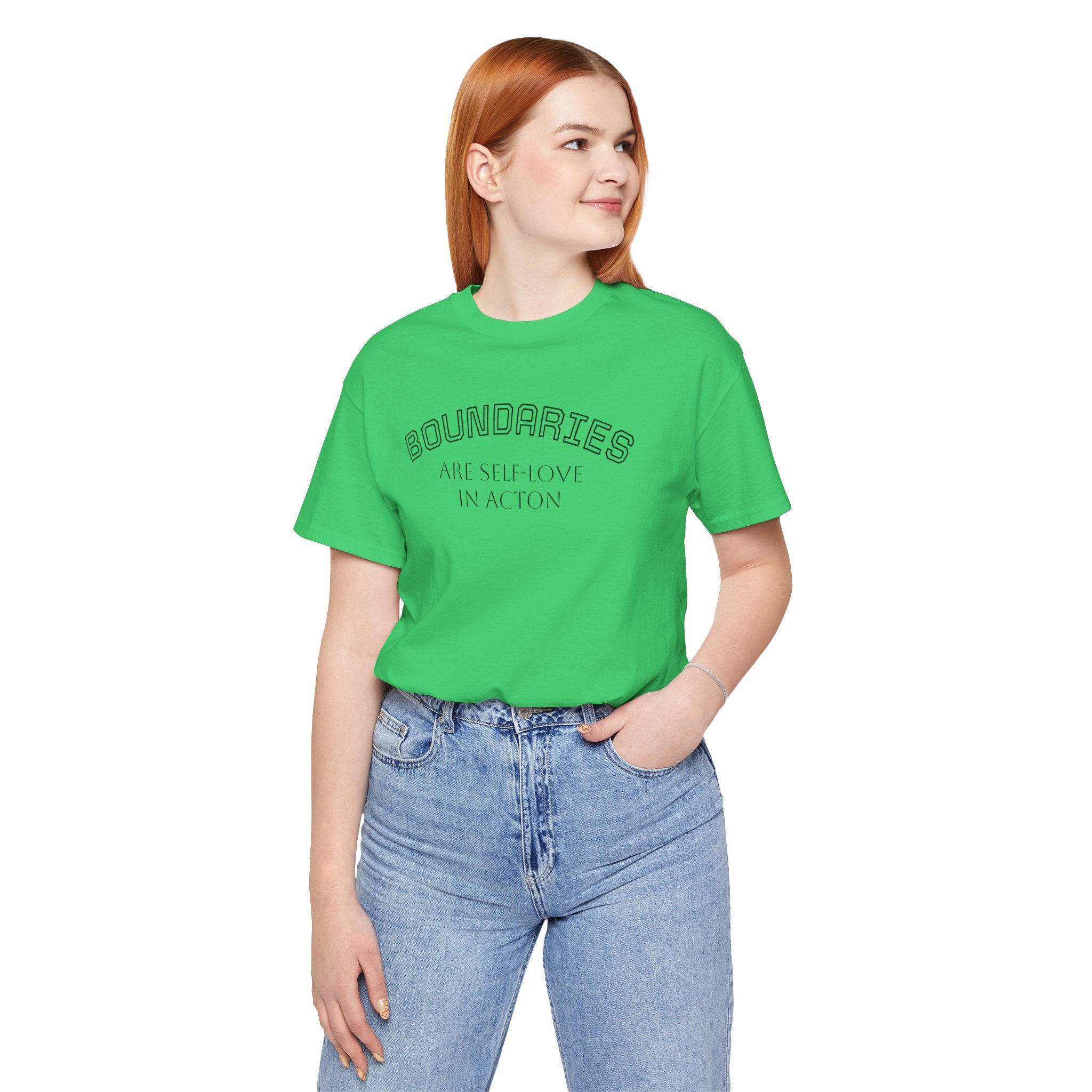 Self-Love Boundaries Tee, Unisex Jersey T-Shirt, Positive Affirmation Shirt, Conscious Living Apparel, Mindfulness Gift
