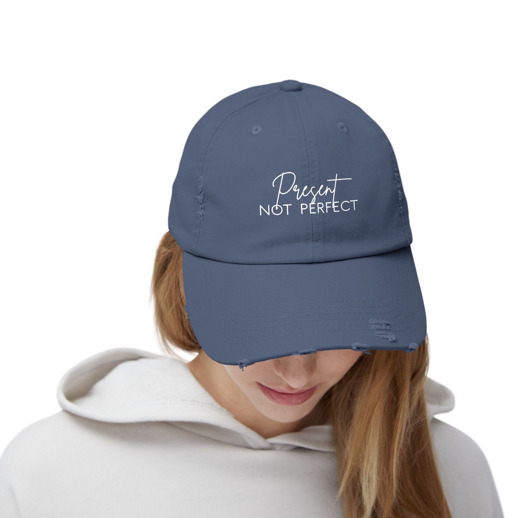 Distressed Cap - Trendy Unisex Hat for Casual Wear