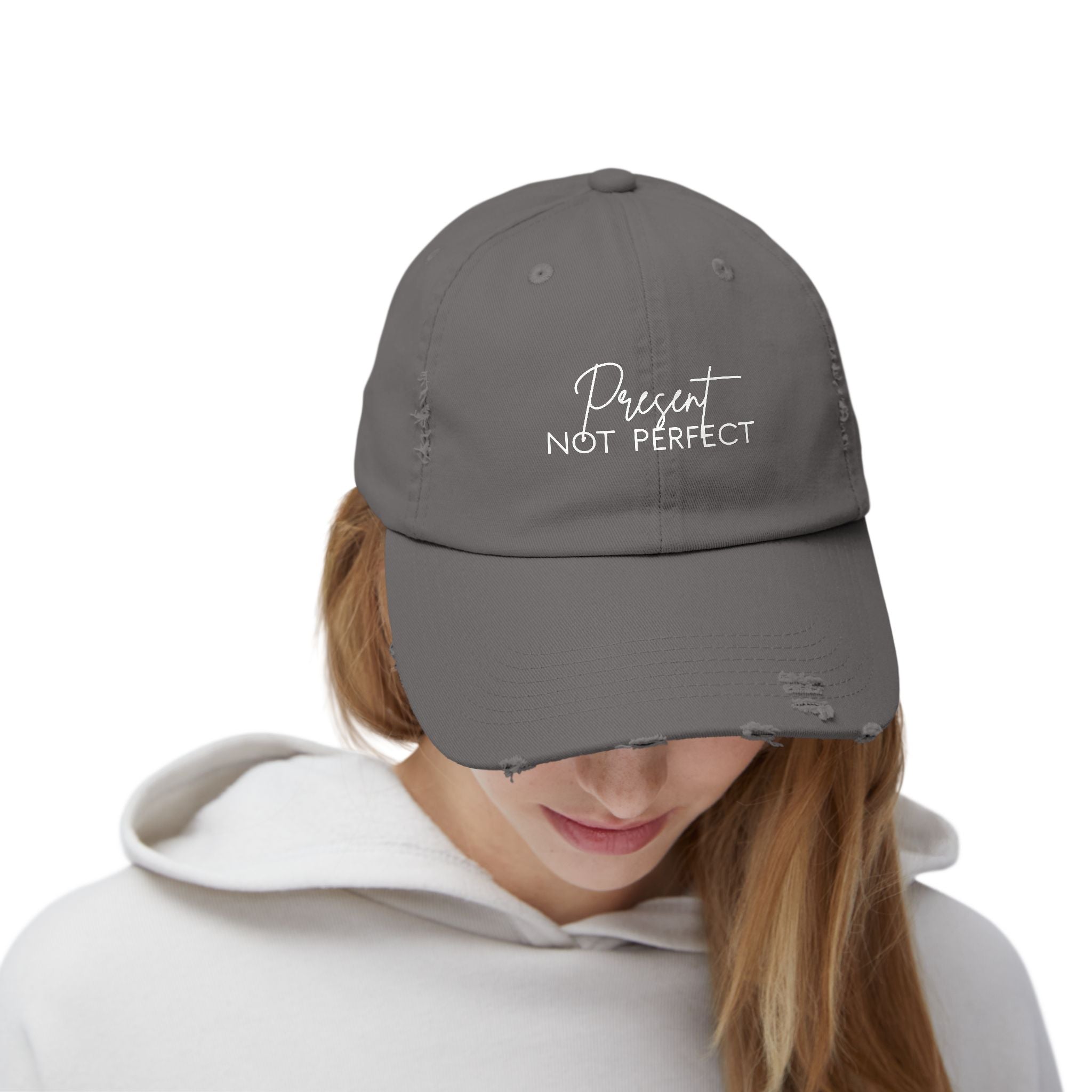 Distressed Cap - Trendy Unisex Hat for Casual Wear