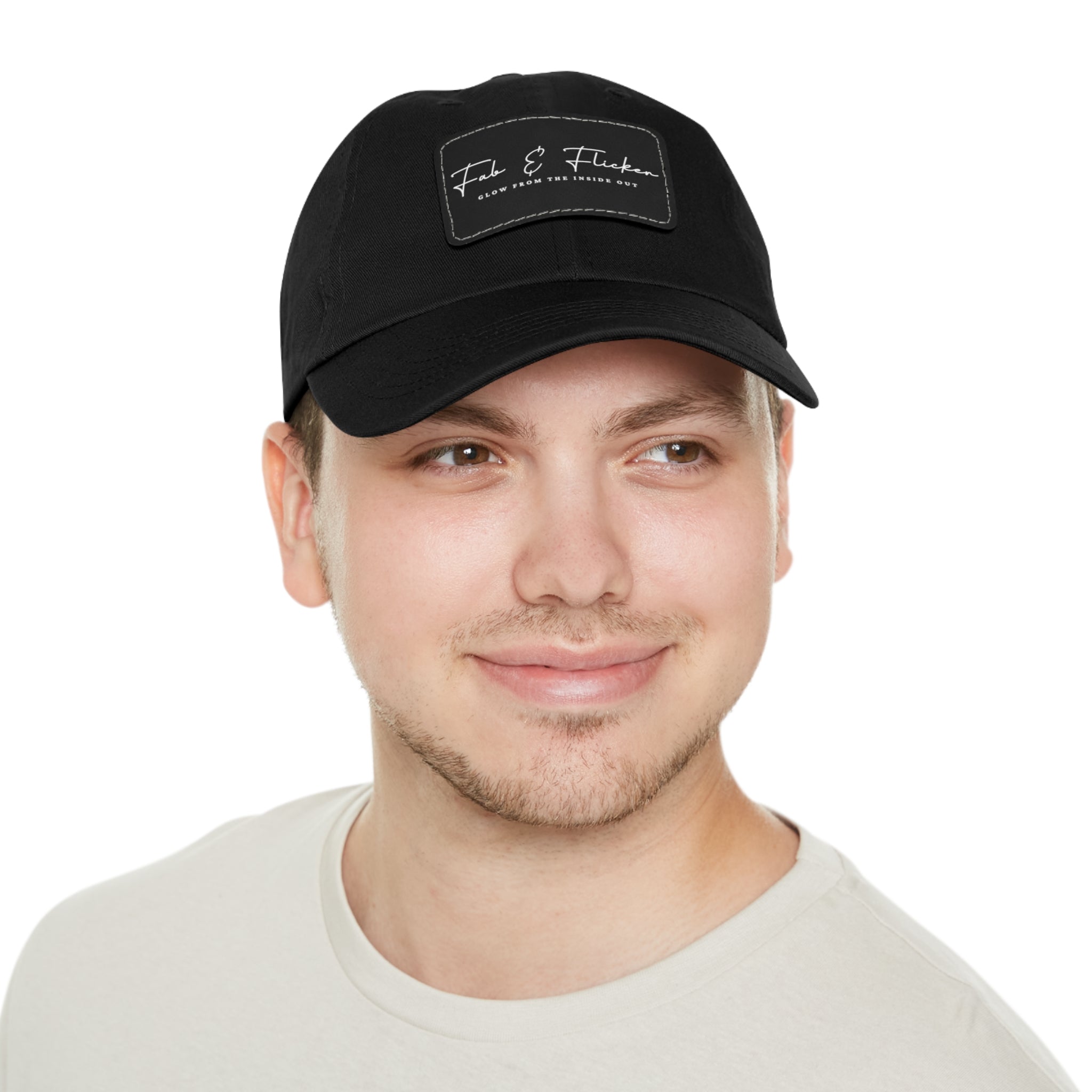 Fab & Flicker Stylish Hat with Leather Patch - Glow from the Inside Out