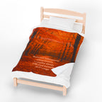 Velveteen Plush Blanket - Autumn-Inspired Cozy Fall Decor and Inspirational Quote Throw