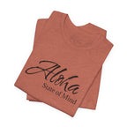 Hawaii Aloha State Unisex Jersey Short Sleeve Tee, Various Colors, Breathable Fabric